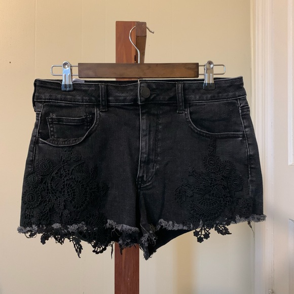 American Eagle Outfitters Pants - American Eagle Embroidered Denim Shorts